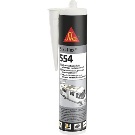 Pegamento de montaje SIKA Sikaflex-554 - Negro - 300 ml