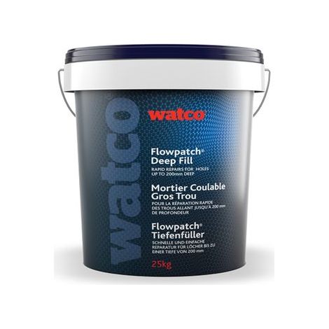 Watco Flowpatch Tiefenfueller, Zement- & Polymer-Pulver, Tiefen-Bodenreparatur, 25kg