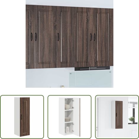 Holzschrank -  Küchenschrank Kalmar Braun Eichen-Optik 30 x 31 x 100 cm (1/5)
