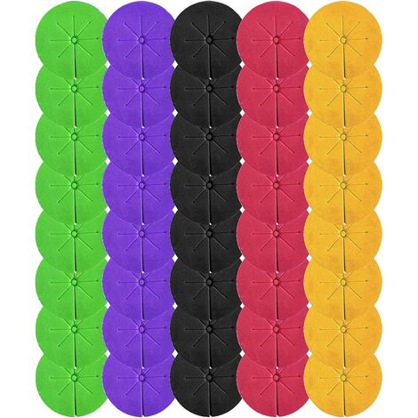 50 pezzi di collari per clonazione da giardino, spugne idroponiche, collari per clonazione da giardino, inserti in schiuma di neoprene, 8 raggi, inserti per clonazione fai da te in schiuma, collari pe