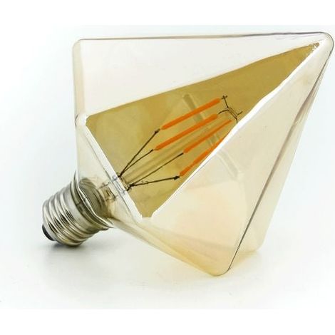 Ampoule Décorative Led E27 4w 2200k Or Cristal Pyramide