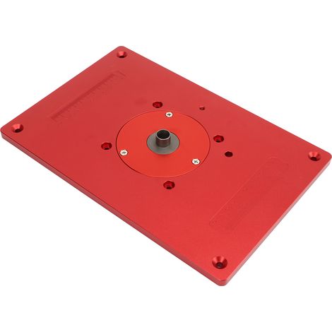 Plaque d'insertion pour table de défonceuse en alliage d'aluminium haute précision pour le travail du bois (1/5)