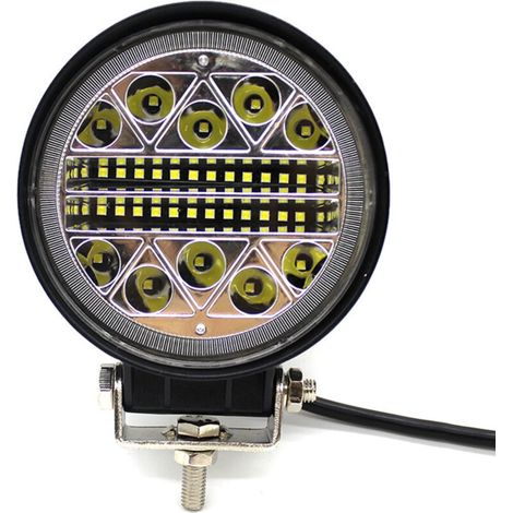 Due fari LED ad ampio raggio da 102 W per auto che lampeggiano come fari modificati per veicoli fuoristrada, riflettori, luci per motociclette, luci per camion (1/4)