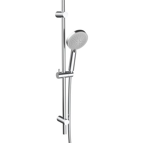 JTP Ren Shower Slider Rail Kit with 3 Function Shower Handset - Chrome (1/2)