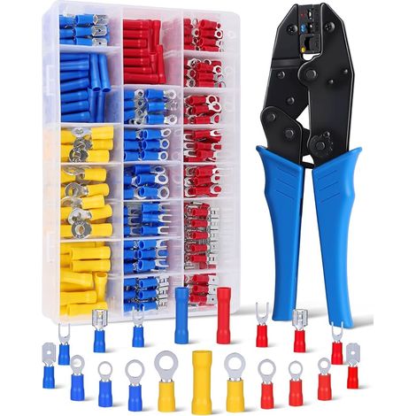 0,5-6 mm² Pince à Sertir, Pince Sertir Cosse Cliquet (1/5)
