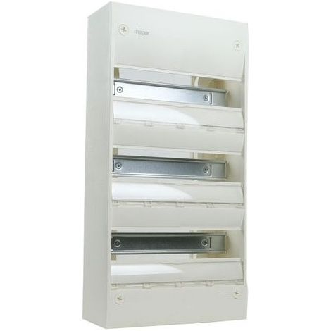 Cuadro eléctrico de 3 filas, caja de 13 módulos - Hager
