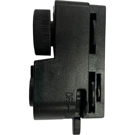 Connecteur/adaptateur de luminaire pour rail monophasé - Noir (1/5)