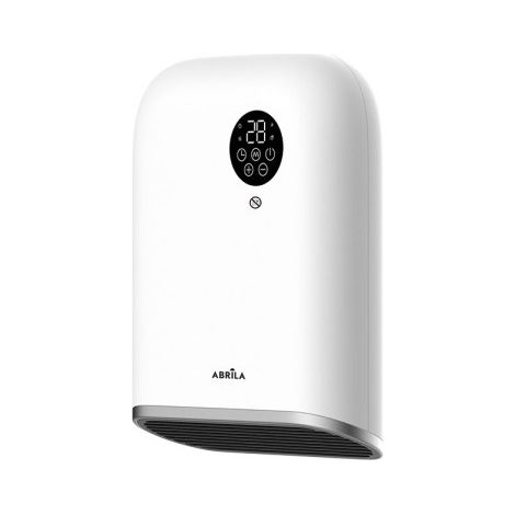 Termoventilador de baño ANDORRA Blanco y Negro de 2000 W (32,5x25x11,3)  ABRILA 230712026 (1/2)