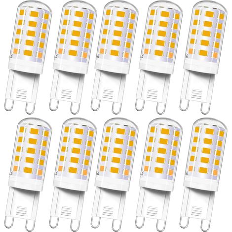 Ampoule LED G9 3W équivalent 40W 50W lampe halogène G9, mini ampoule, blanc chaud 2700K, sans scintillement, AC220V, non dimmable, 5 groupes (1/4)