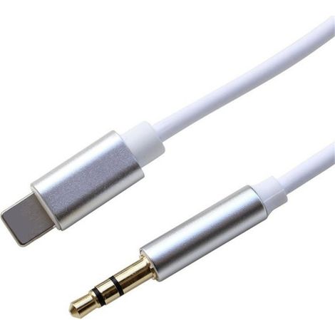 Câble Adaptateur Audio Iphone 7 Et 7 Plus Aux Jack Lightning Vers 3.5 Mm Male (1/2)