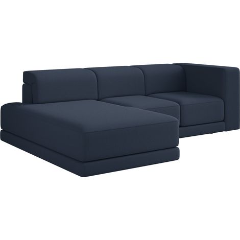 Selsey Novals - Ecksofa L-Form, 4-Sitzer, links, Chenille Dunkelblau, 278 cm (1/5)