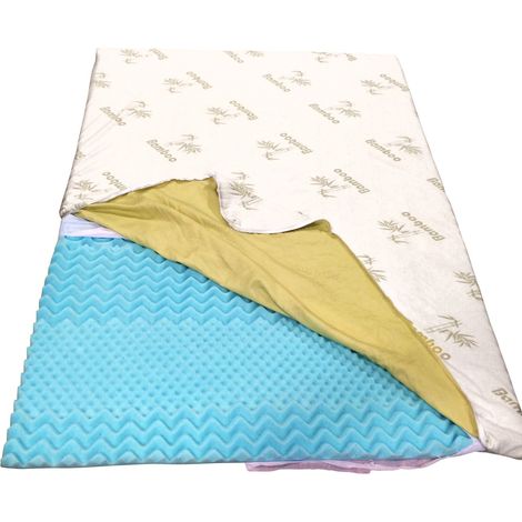 Royalty comfort slt 90190 coprimaterasso ergonomico in memory foam di bambu 90x190