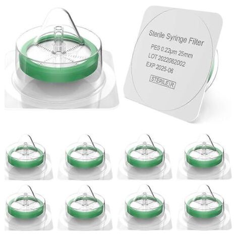 Packung mit 50 sterilen PES-Filtern, Membrandurchmesser: 25 mm (1/5)