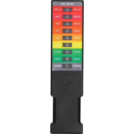Appareil de mesure portable des champs électromagnétiques (EMF), gaussmètre portable, moniteur de champs magnétiques, détecteur d'ondes électromagnétiques pour la maison et l'environnement, gaussmètre (1/5)