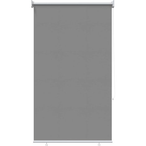 vidaXL Roller Blind UV Protection Light Grey 80 x 140 cm Polyester