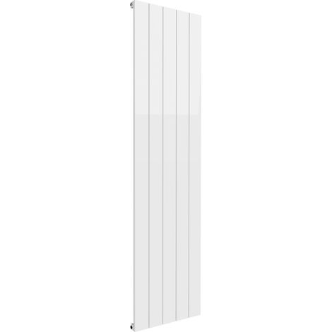 Reina Casina Single Vertical Aluminium Radiator 1800mm H x 470mm W - White (1/2)