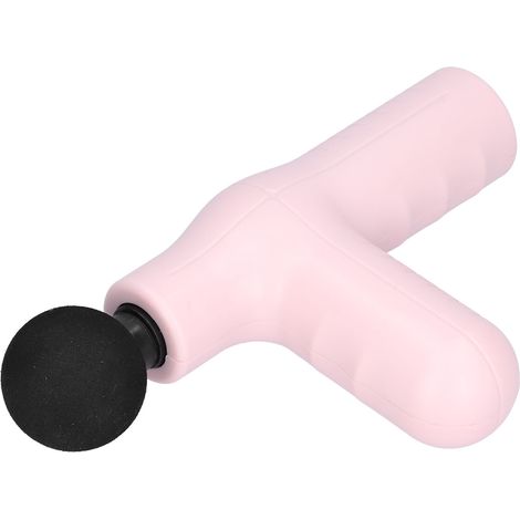 Pistolet de massage électrique portatif, masseur à percussion pour soulager les douleurs musculaires des athlètes et pour l'entraînement, 7,4 V (rose) (1/5)