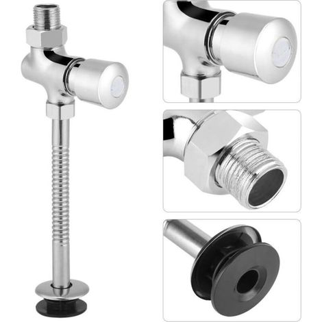 Urinoir Valve, Toilettes Robinet de Vidange pour Urinoir Valve Manuelle de Toilettes Robinet de Chasse D'urinoir pour Salle de Bain (1/4)