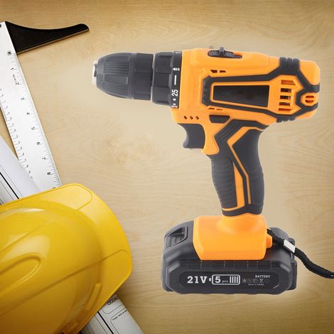 Perceuse-visseuse sans fil 21 V 340 W, étanche, prise UE 220-240 V (1/5)