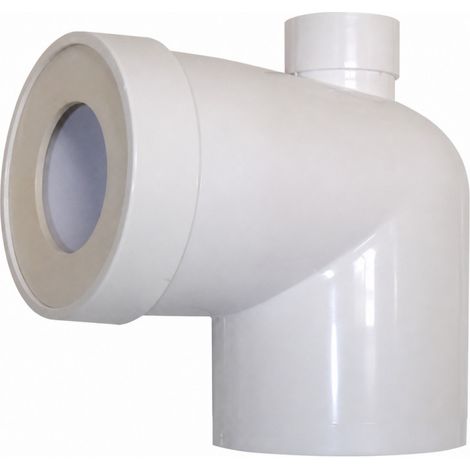 Männliches Toilettenrohr D.93mm mit weiblichem Oberteil D.40mm.