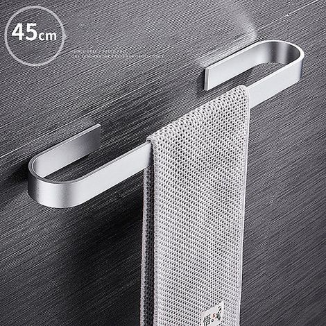 45 cm porte-serviettes salle de bain serviettes Rack cintre espace aluminium tenture murale porte-serviettes étagère de rangement (1/5)