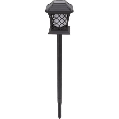 Lampes solaires LED effet flamme vacillante pour jardin extérieur, lanternes et éclairages paysagers. (1/5)