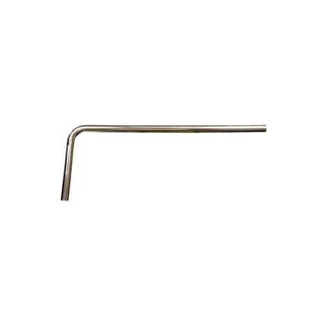 Coude de sortie 90°, laiton 32 x 220 x 580 mm chromé