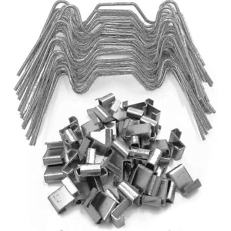 100 clips de fixation pour vitres de serre en acier inoxydable, 50x Serre (1/4)