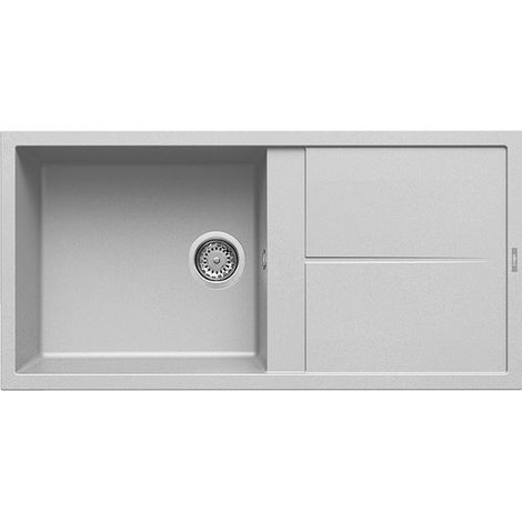 Lavello Elleci Incasso 1 vasca 100x50 Unico 480 Metaltek Grigio Alumnium LMU48079