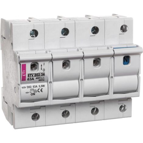 Interruptor fusible 3N 63A STV D02 002271005