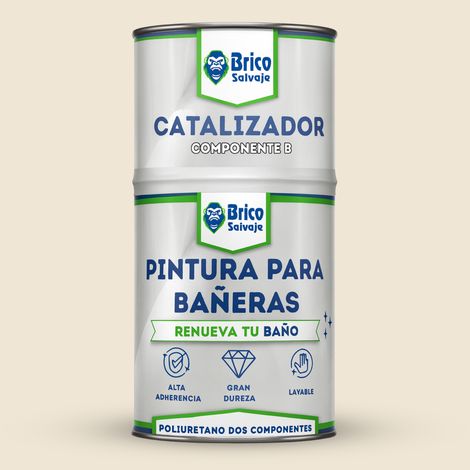 Pintura para bañeras Acabado Mate Beige Claro Scarlett 600+150 ML Dos componentes