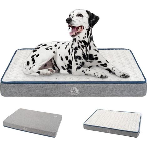 Panier Réversible(Frais Et Chaud),Coussin Avec Couche Imperméable,Tapis Orthopédique Grande Taille Pour Chien,Matelas Lavabl[CA29] (1/5)