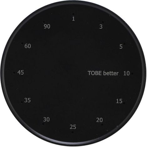 Minuteur électronique à indicateur rotatif avec compte à rebours et fonction de fixation magnétique pour la cuisine. (1/4)