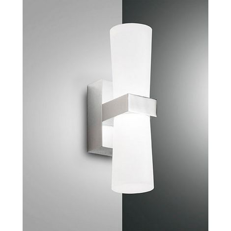 IGLESIAS APPLIQUE CROMO H.220  3000K - 8W - 720 lm IN METALLO E METACRILATO IP44 (1/2)
