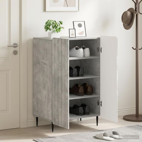 vidaXL Shoe Cabinet ZWOLLE 59.5 x 39.5 x 91.5 cm Engineered Wood (1/5)