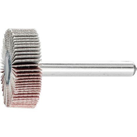 PFERD TOOLS Korund Fächerschleifer F Ø 30x10mm Schaft-Ø 6 mm A240 für Feinschliff und Finish 10 Stk