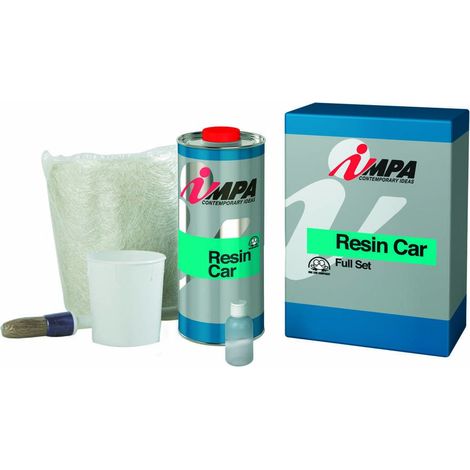MIARCO KIT REPARACION RESINA POLIESTER +CATALIZADOR+MALLA FIBRA VIDRIO+PINCEL (CAJA 0.75 L.