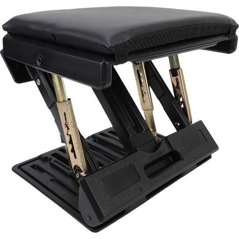 4-fach höhenverstellbare Fußstütze, ergonomisch, faltbar, für unter den Schreibtisch, mit Massagefunktion, maximale Belastbarkeit 63,5 kg, für Auto, Reisen, Büro (1/5)