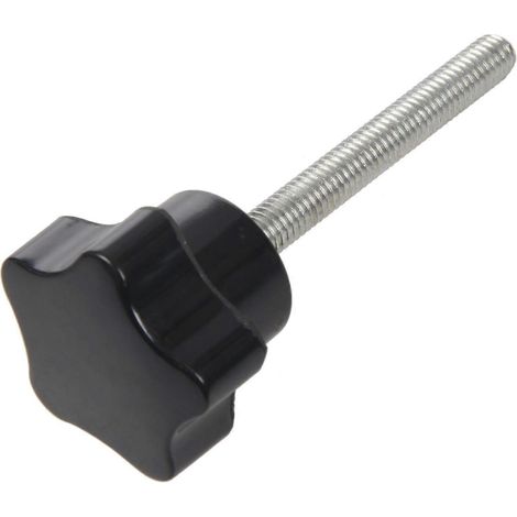 Lot de 6 pièces M6 x 50 mm locking star-shaped plastique tête male thread knob grip (1/5)
