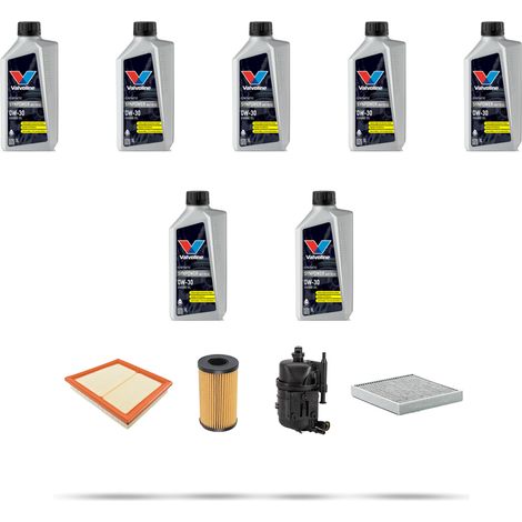Kit tagliando 4 FILTRI e 7L OLIO compatibile con Jaguar E-Pace (X540) 2.0 diesel 132kw dal 2017 (1/5)