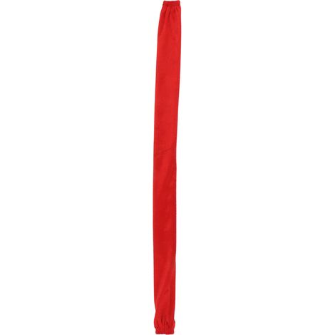 Housse de protection anti-poussière avec fermeture éclair, en tissu flanelle, 60 cm de long, 5 cm de large, couleur rouge. (1/5)