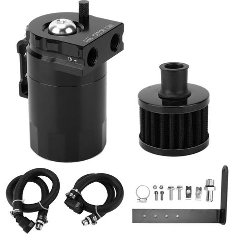 Reemplazo del separador de aceite y agua para F150 5.0 L 6.2 L 3.5EB 2.7EB 2011-2021, recupera el aceite y la humedad, evita fugas de aceite, material duradero (NEGRO). (1/5)
