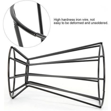 Geometrischer Pflanzenständer in Turmform aus Eisen, Blumenhänger, Gartenpflanzenregal (Schwarz) (1/5)