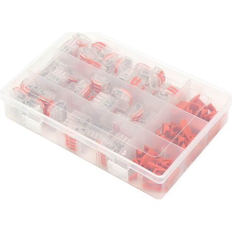 Connecteurs de fils à levier 60 pièces, connecteurs d'épissure compacts PCT‑212 213 215 avec vis de fixation (1/5)