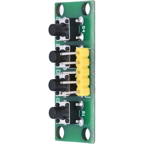 4-Pin-Tastaturmodul mit 4 unabhängigen Tasten, Tastenfeld-Steuerschalter für elektronische Experimente (1/5)