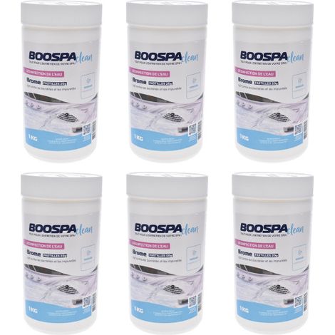 Lot de 6 boîtes de Brome Spa 1kg, pastilles de 20g (1/2)