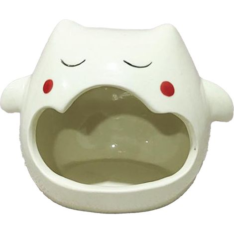 Bougeoir décoratif fantôme mignon pour Halloween, petit récipient en porcelaine blanche haute température pour bougie parfumée. (1/5)