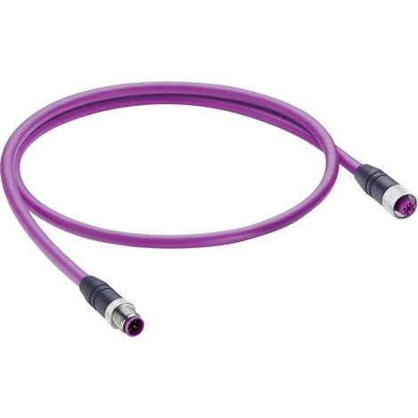[NEUWERTIG] B-Ware Belden Sensoraktorstecker Verbinder M12 Buchse violett 0.60m 5polig Sensoren (1/2)