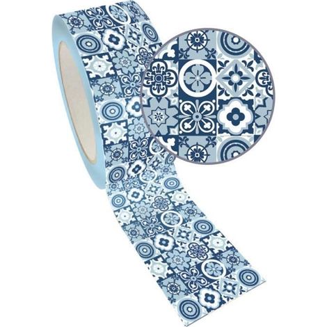 Ruban adhésif de masquage XL bleu 4,8 cm x 8 m - Carreaux (1/4)