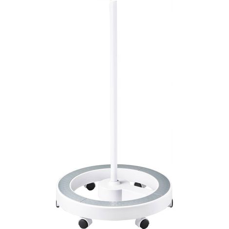 Toolcraft – Trépied rond pour lampe loupe TO7167603 – Hauteur 71 cm – Noyau en fer – 6 roulettes pour stabilité et mobilité (1/2)